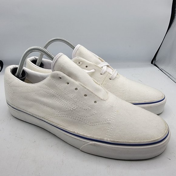 Vans DIY Low Heritage Mens Size 9.5 True White Low Top Lace Up Sneaker Shoes